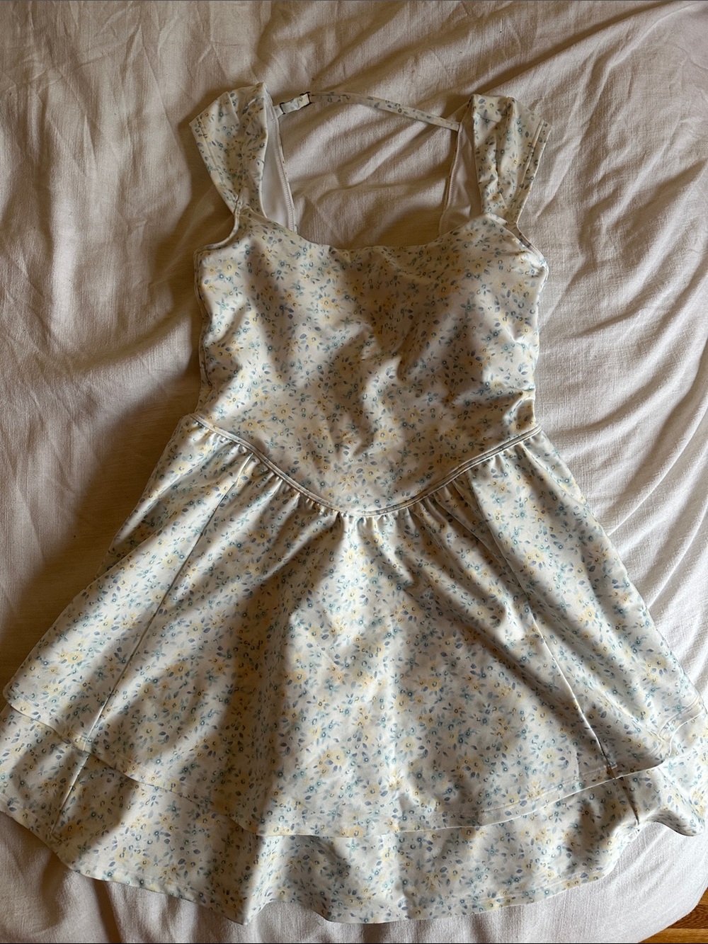 Gilly Hicks Floral Sundress with Blue Accents